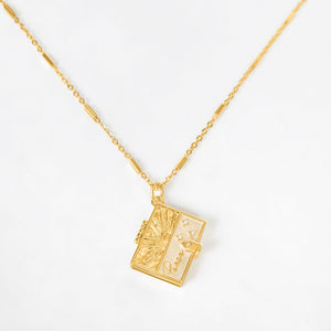 Secret Scriptures Locket: Peace - Gold